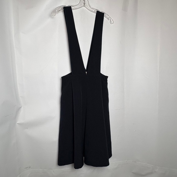 Basic House Dresses & Skirts - Basic House Black Deep V-Neck Pinafore Jumper Mini Dress USA XS HPOP-5221